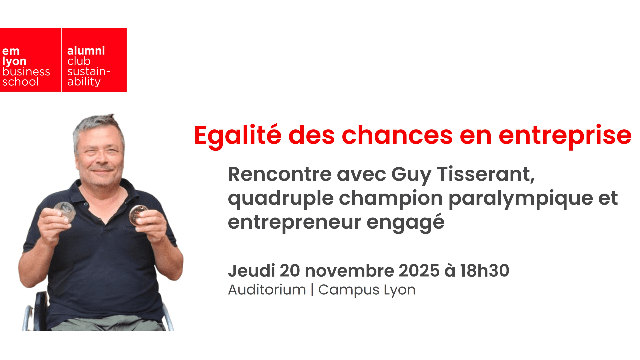 Egalité des chances en entreprise :  rencontre avec Guy Tisserant, quadruple champion paralympique et entrepreneur engagé