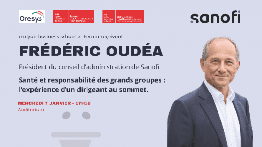 Conférence avec Frédéric Oudéa, Président du CA de Sanofi